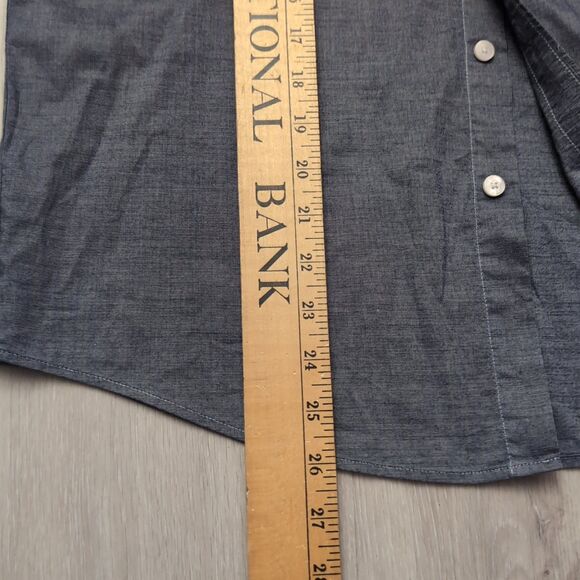 UNTUCKit Shirt Mens Small Longsleeves Button-up Slate Gray Dress Shirt - Picture 2 of 4